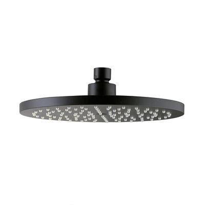Collis Bakara Round Shower Head 220mm Matte Black D02011B - Burdens Plumbing