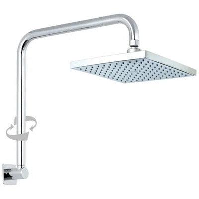 Con-Serv Shower Rose On Swivel Crane Neck Arm Sq Oh-030Q-C - Burdens Plumbing