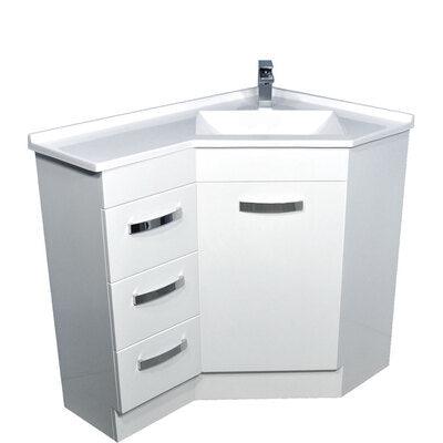 Corner Vanity 900 X 600mm Left Hand Drawers(Fienza P#:Pc9060) - Burdens Plumbing
