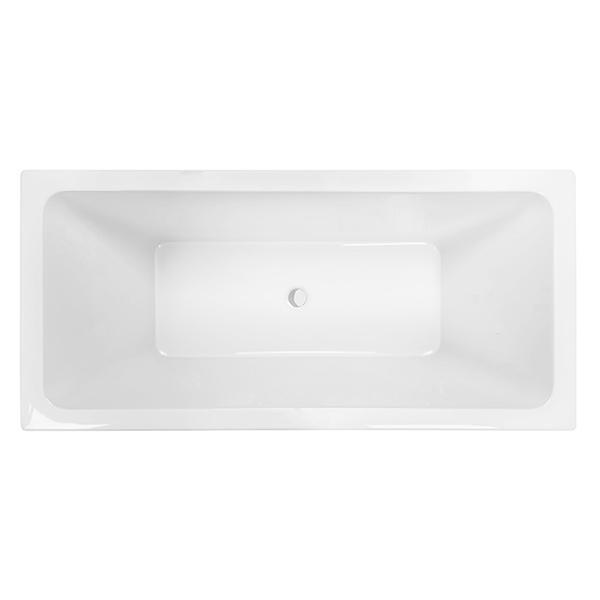 Decina Carina Retangle Bath 1525mm X 760 X 430 White - Burdens Plumbing