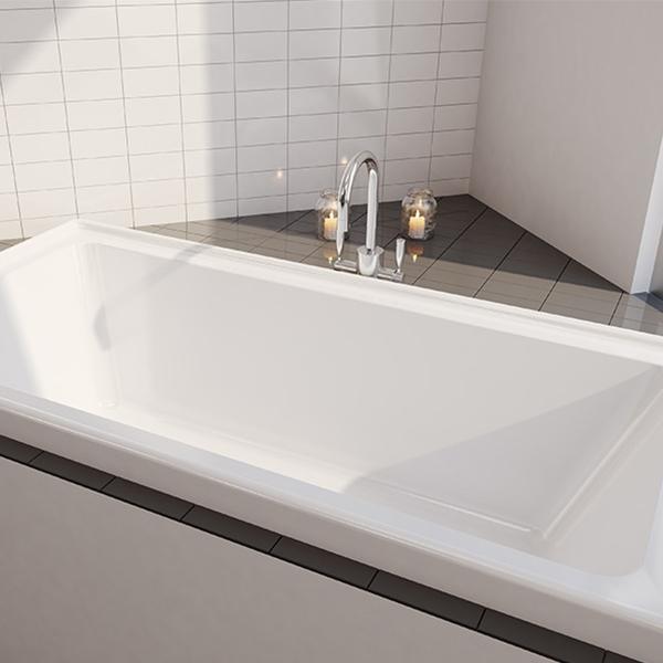 Decina Cortez 1675 X 765 X 450mm Bath White - Burdens Plumbing