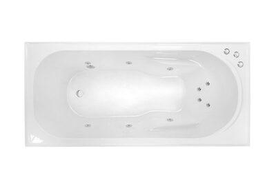 Decina Prima 1800 Spa 10 Jets H/Pump Chr White - Burdens Plumbing