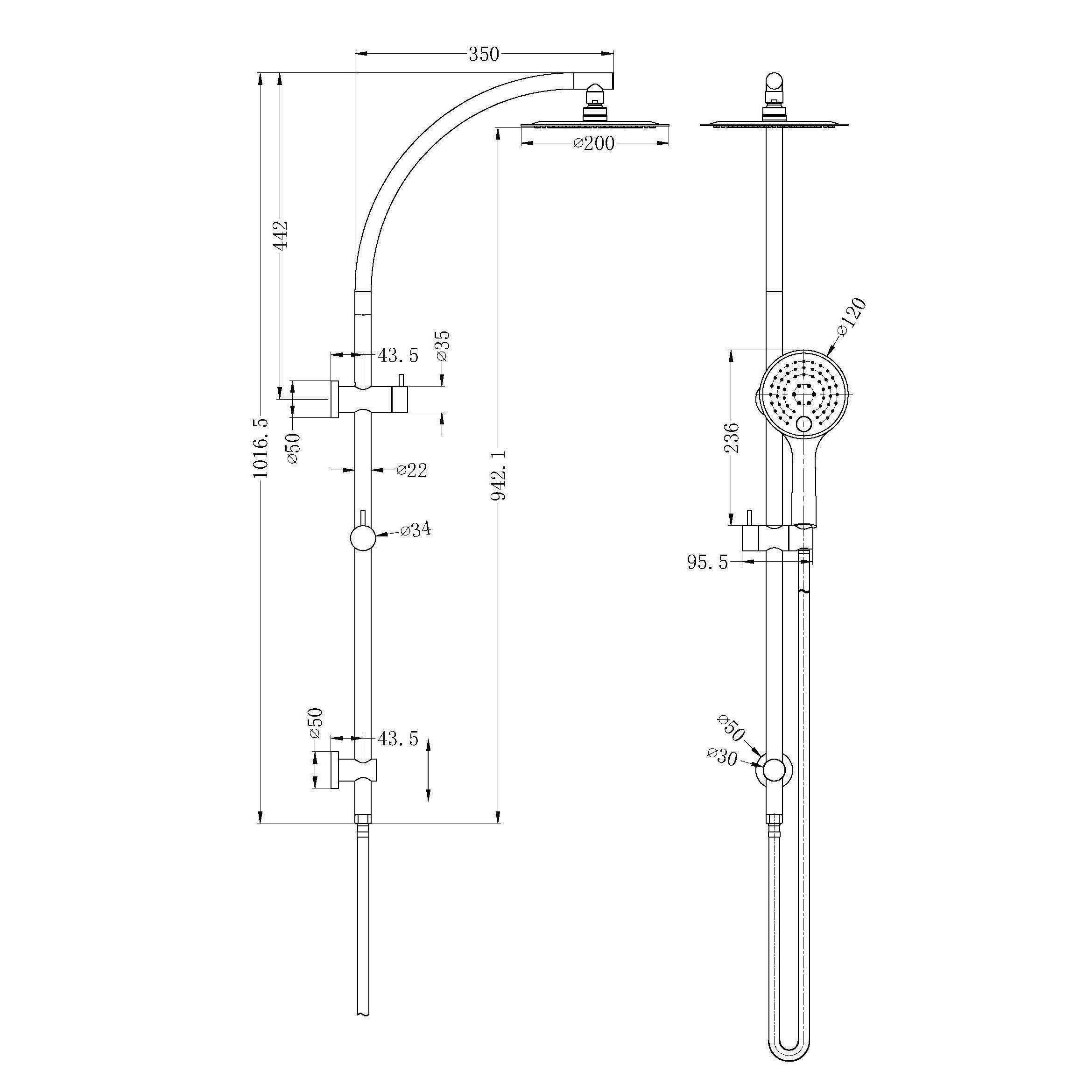 Dolce Shower Column Set - Burdens Plumbing