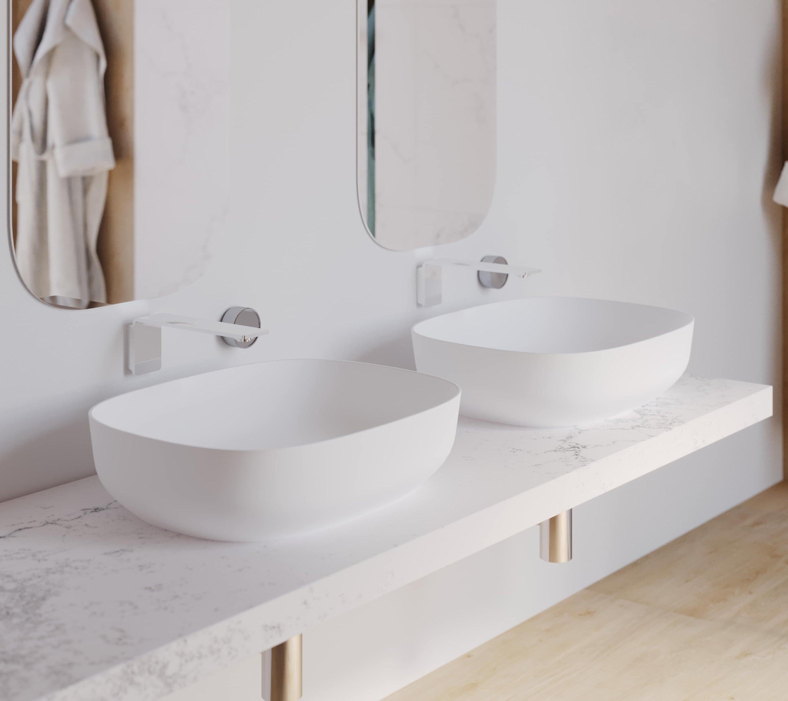 Domus Living Moderno Above Counter Basin Matte White - Burdens Plumbing
