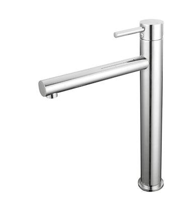 Ect Jess Tower Basin Mixer Brushed Nickel - Burdens Plumbing