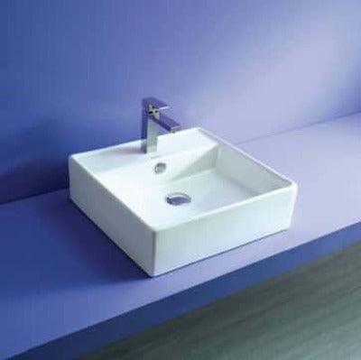 Ect Mayfair Above Counter Basin One Taphole 460X460X150mm Wb4032 - Burdens Plumbing