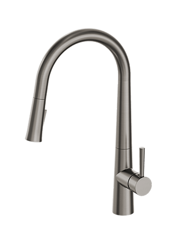 Enhance Nobel Plus Pull Down Sink Mixer Pin Lever Gun Metal - Burdens Plumbing