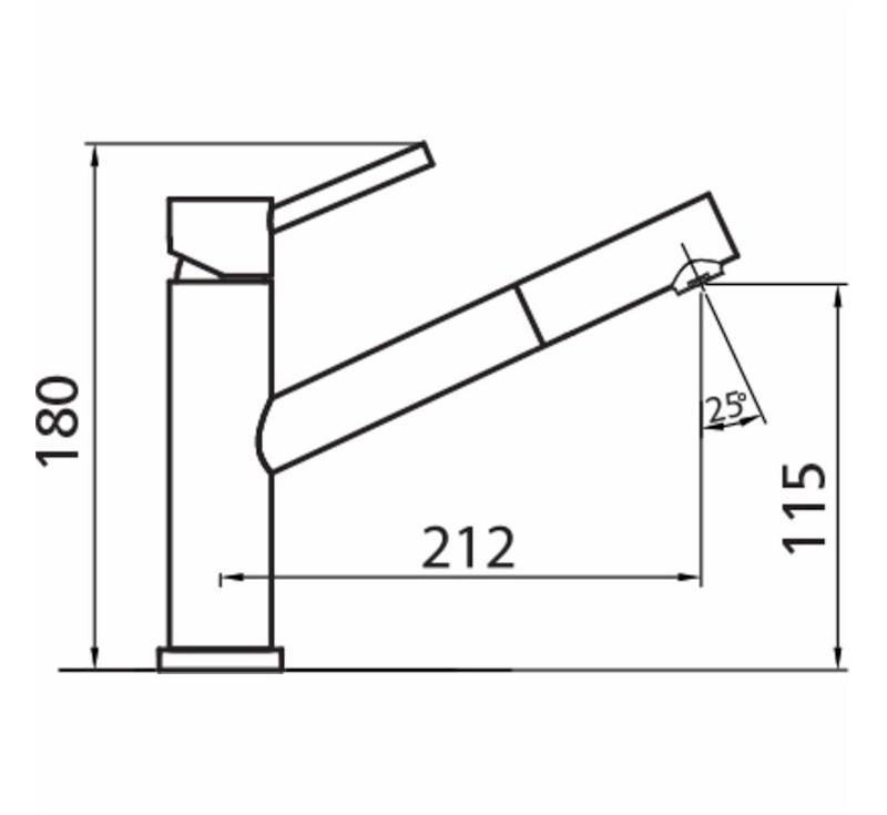 Essente Swivel Pull Out Mixer Stainless Steel - Burdens Plumbing