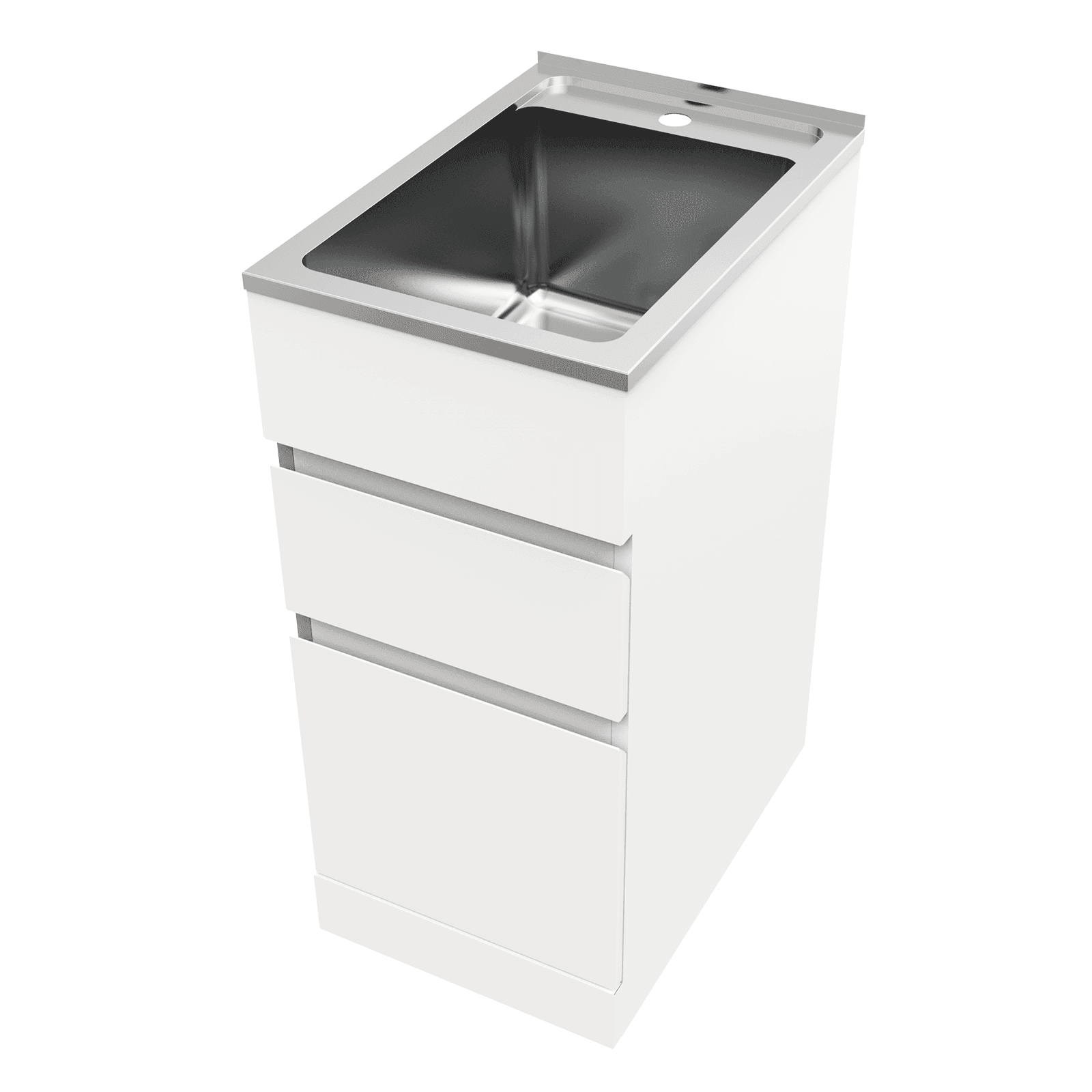 Everhard Nugleam 35Lt Soft Close Drawer System Laundry Unit 71S02D - Burdens Plumbing