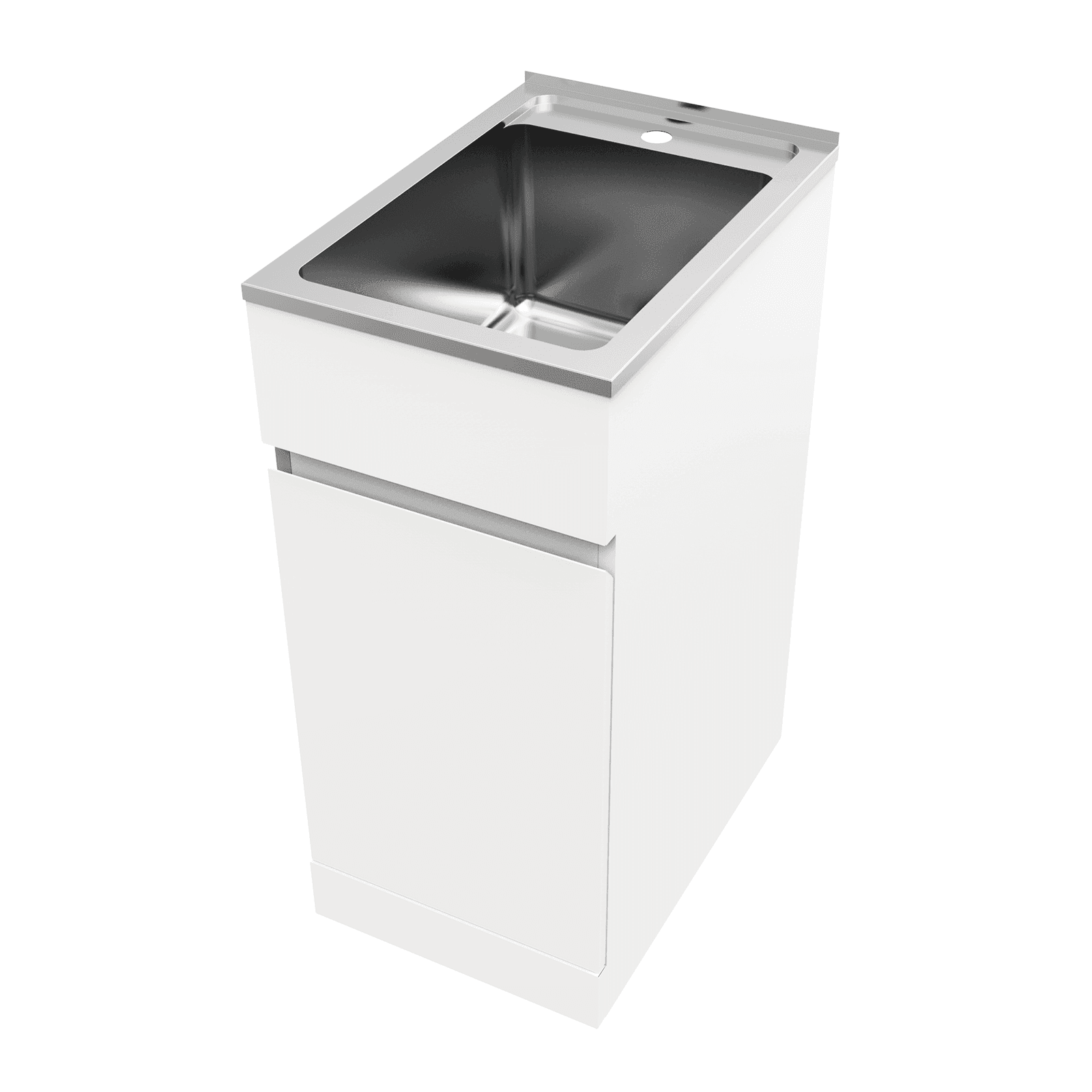 Everhard Nugleam 35Lt Soft Close Reversible Door Laundry Unit 71S02 - Burdens Plumbing