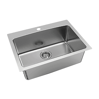 Everhard Nugleam 45Lt Utility Sink Centre Tap Hole 73310 - Burdens Plumbing