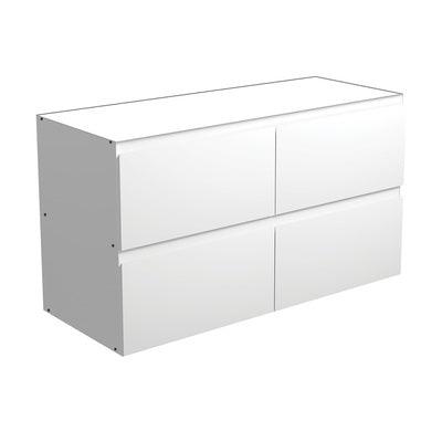 Fienza Amato 1200 Vanity Base Cabinet Only Matte White 120Bw-C - Burdens Plumbing