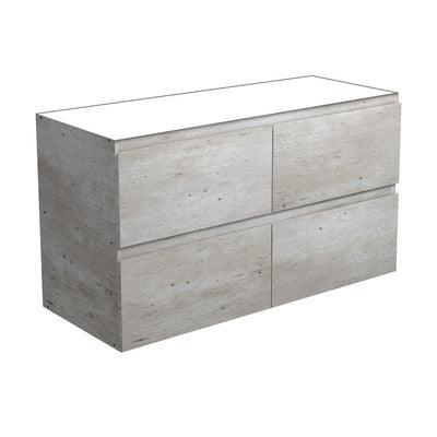 Fienza Amato 1200 Vanity Industrial Edge Base Cabinet Only 120Bx-C - Burdens Plumbing