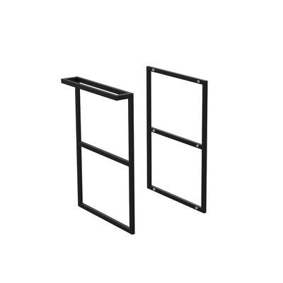 Fienza Amato Single Towel Rail Kit Matte Black Bft - Burdens Plumbing