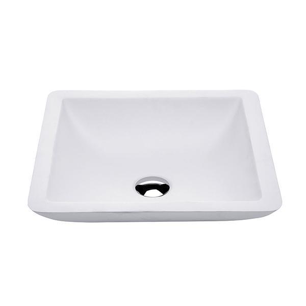 Fienza Classique 420 Above Counter Solid Surface Basin - Matte White - Burdens Plumbing