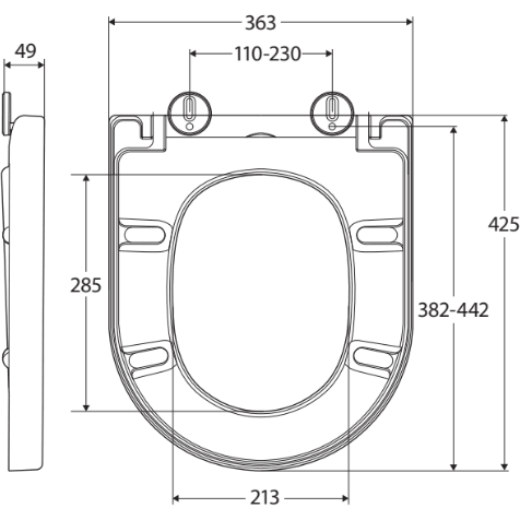 Fienza Empire Toilet Seat - Burdens Plumbing