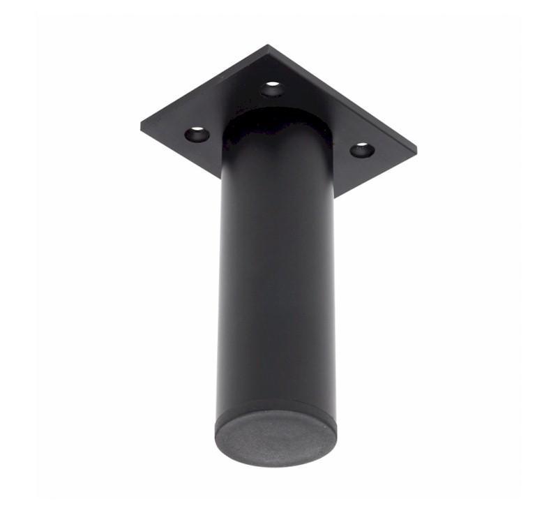 Fienza Hampton Round Adjustable 120mm Leg Matte Black - Burdens Plumbing