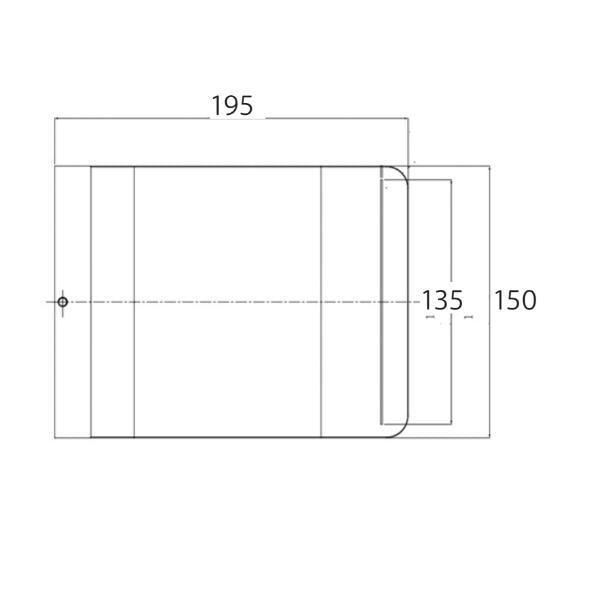 Fienza Harmon Waterfall Bath Outlet - Matte Black - Burdens Plumbing