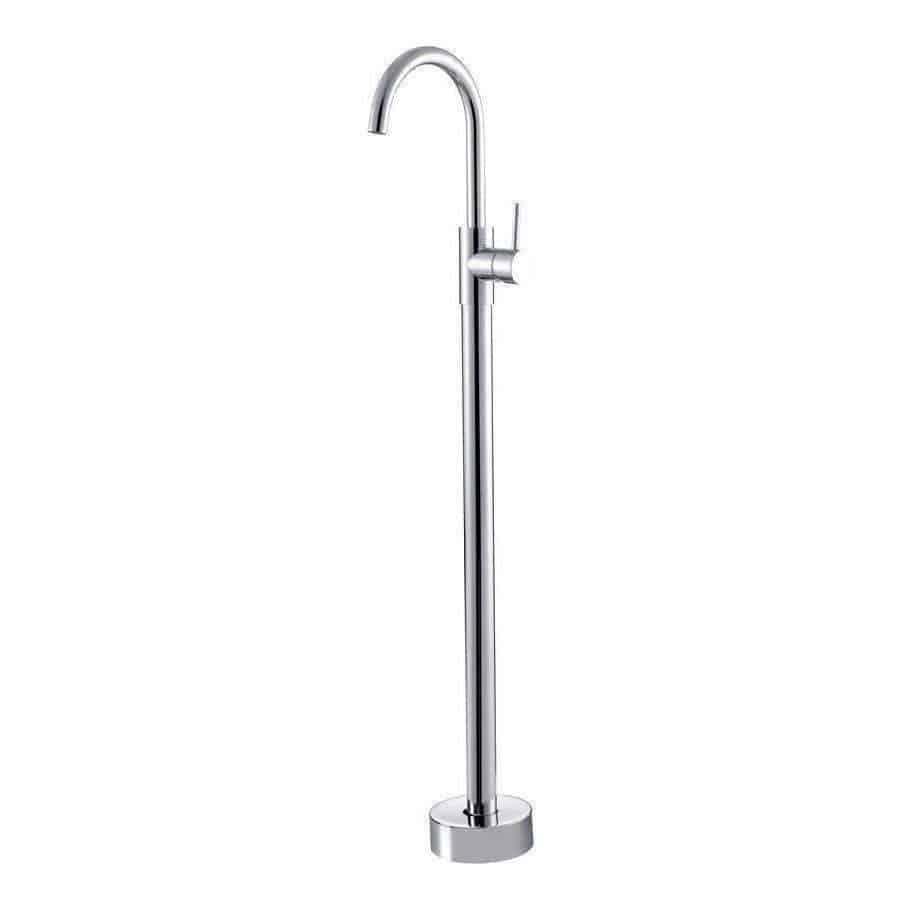 Fienza Isabella Floor Standing Bath Filler Inc Mixer Chrome - Burdens Plumbing