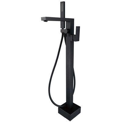 Fienza Jet Floor Mixer With Shower Head Black 217119 - Burdens Plumbing
