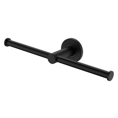 Fienza Kaya Double Roll Holder Matte Black - Burdens Plumbing