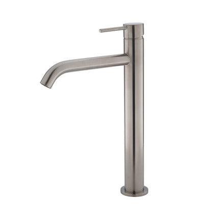 Fienza Kaya Tall Basin Mixer Brushed Nickel - Burdens Plumbing