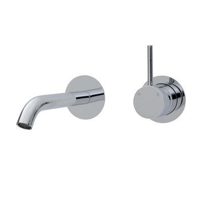 Fienza Kaya Up Basin/Bath Mixer 160mm Outlet Set Chrome Round Chrome Plates - Burdens Plumbing