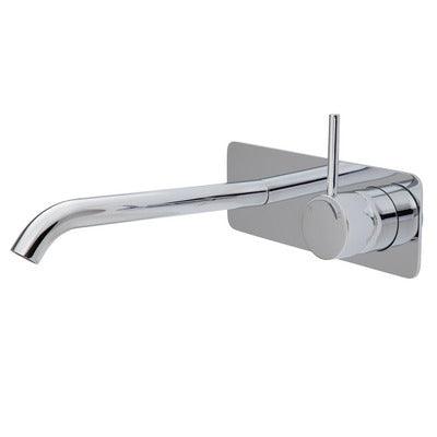 Fienza Kaya Up Basin/Bath Mixer 200mm Outlet Set Chrome Soft Square Chrome Plate - Burdens Plumbing