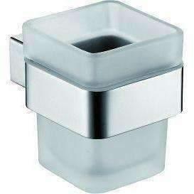 Fienza Koko Glass Tumbler & Holder Chrome - Burdens Plumbing