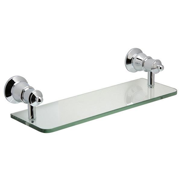 Fienza Lillian Glass Shelf Chrome 81007 - Burdens Plumbing