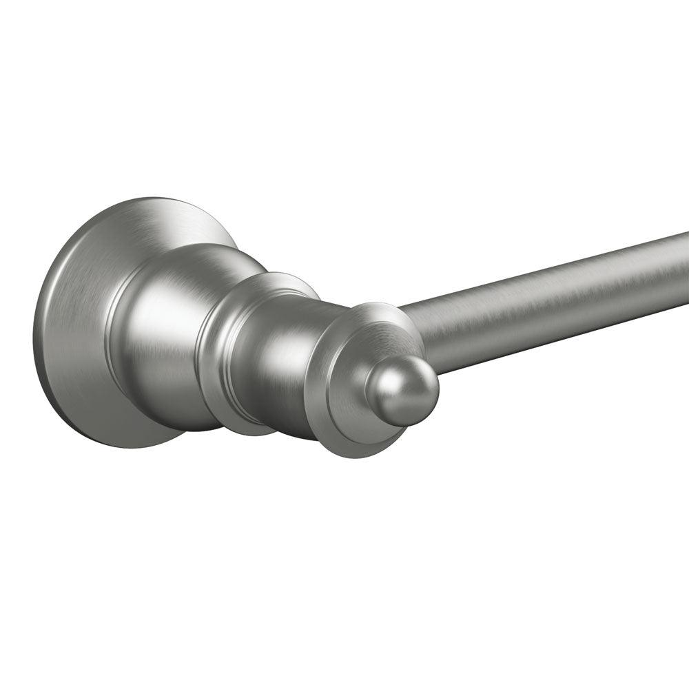Fienza Lillian Single Towel Rail - Brushed Nickel 800mm - Burdens Plumbing