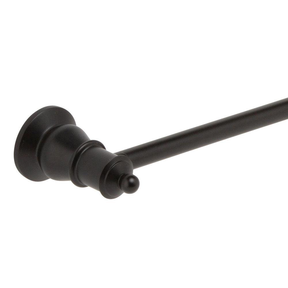 Fienza Lillian Single Towel Rail - Matte Black 800mm - Burdens Plumbing