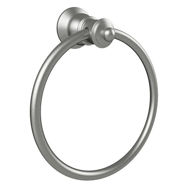 Fienza Lillian Towel Ring - Brushed Nickel - Burdens Plumbing