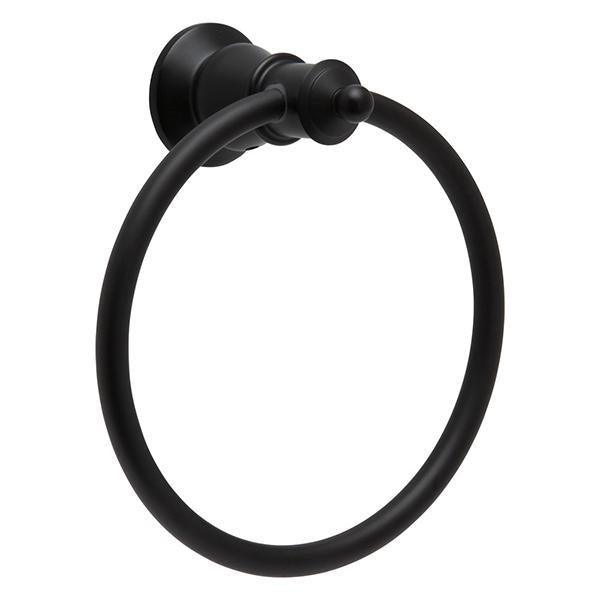 Fienza Lillian Towel Ring - Matte Black - Burdens Plumbing