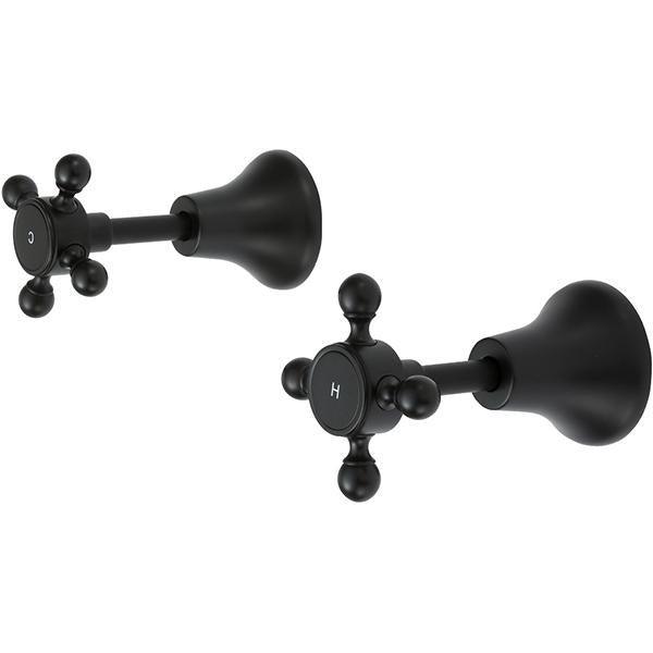 Fienza Lillian Wall Top Assemblies - Matte Black - Burdens Plumbing