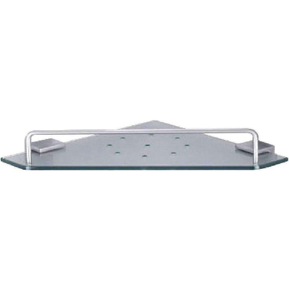 Fienza Modena Single Corner Glass Shelf Chrome - Burdens Plumbing
