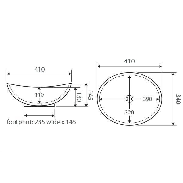 Fienza Paola Above Counter Basin - Burdens Plumbing