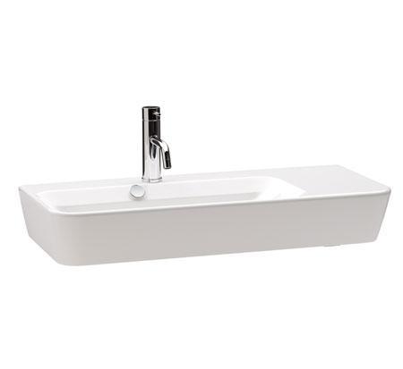 GALA EMMA SQUARE ASYMMETRIC LH WALL/OVERMOUNT BASIN 1TH - Burdens Plumbing