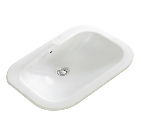 GALA NEXUS INSET BASIN C/W POP UP WASTE & OVERFLOW WHITE - Burdens Plumbing
