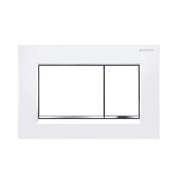 Geberit Sigma 30 Dual Flush Plate White - Burdens Plumbing