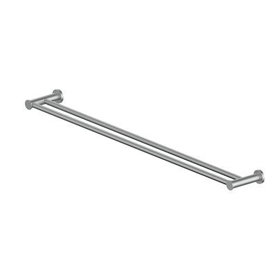 Greens Gisele Double Towel Rail Brushed Stainless 184153 - Burdens Plumbing