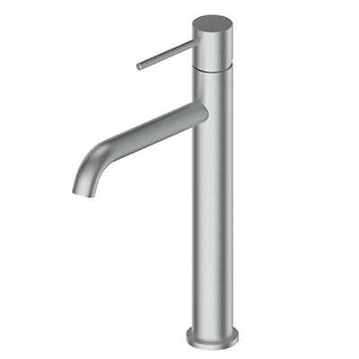 Greens Gisele Tower Basin Mixer Brushed Stainless 18402563 - Burdens Plumbing