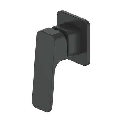Greens Swept Shower Mixer Matte Black 18602577 - Burdens Plumbing