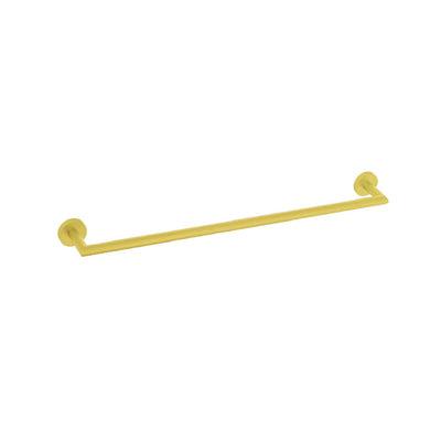Greens Zola Single Towel Rail 650mm Brushed Brass - Burdens Plumbing