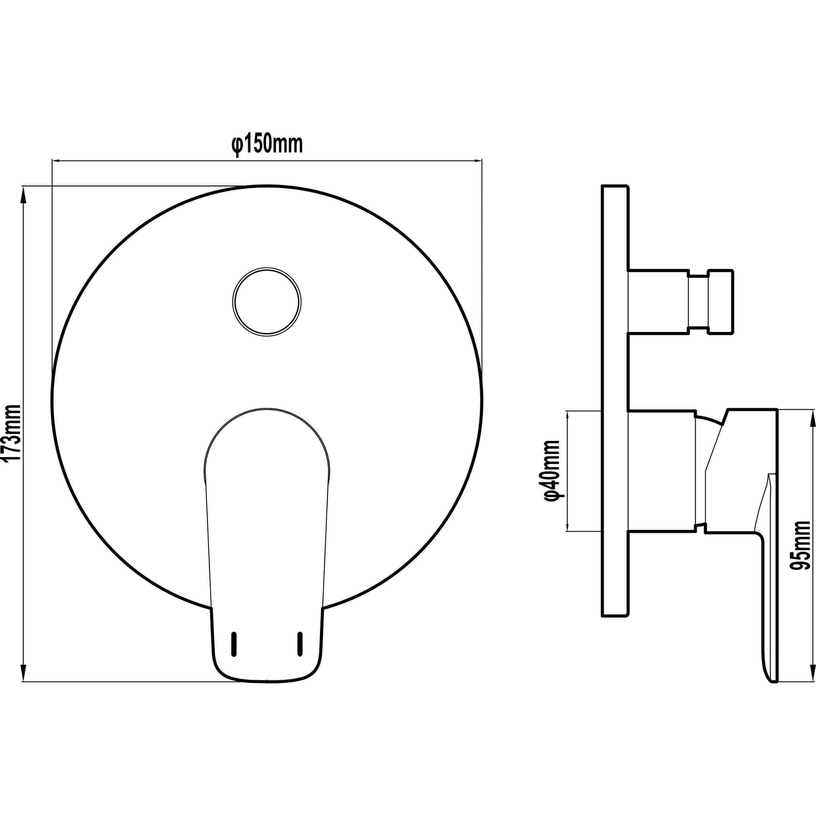 Harmony Nardini Shower Diverter Mixer Chrome - Burdens Plumbing