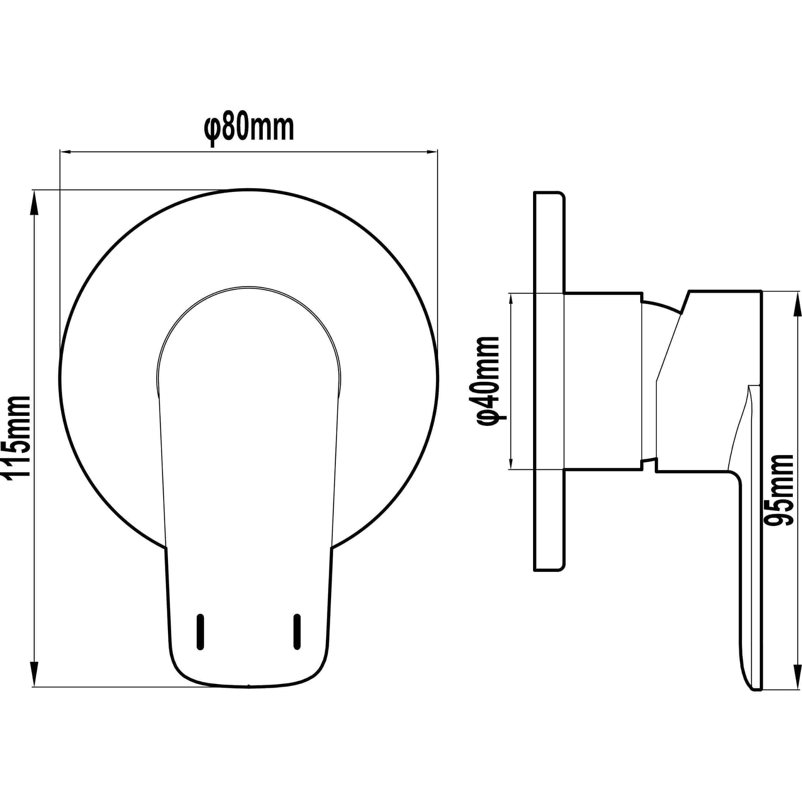Harmony Nardini Shower/Bath Mixer Chrome - Burdens Plumbing