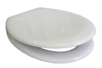 Haron Montessa Duroplast Toilet Seat White S/S Hinges - Burdens Plumbing