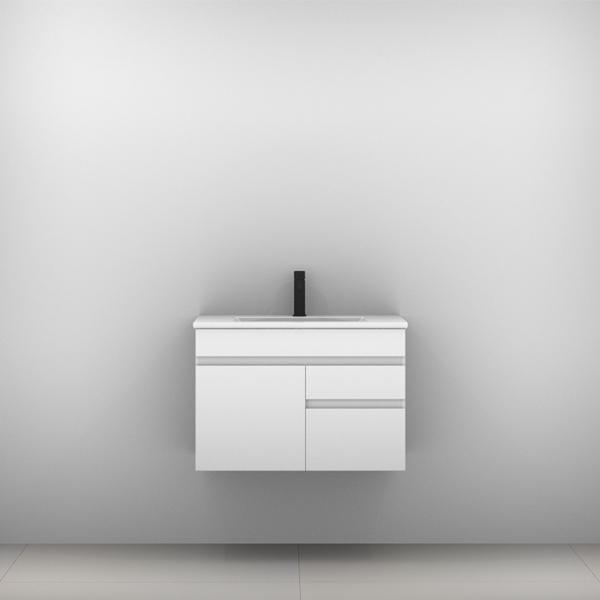 INDIANA VANITY 1500MM ALPHA DOUBLE BOWL CERAMIC TOP WALL HUNG(TIMBERLN P#:I152AW) - Burdens Plumbing