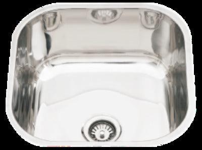 Interchange Uptown Ab450 Pressed Undermount S/S Sink 450 X 400 X 180 - Burdens Plumbing