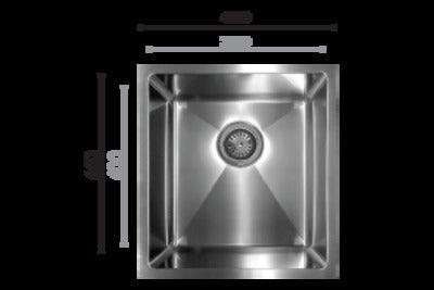 Interchange Uptown Qbr360 Single Bowl Sink 700 X 500 X 200 - Burdens Plumbing